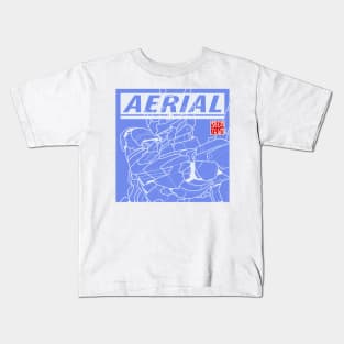 Aerial Blue Line Kids T-Shirt